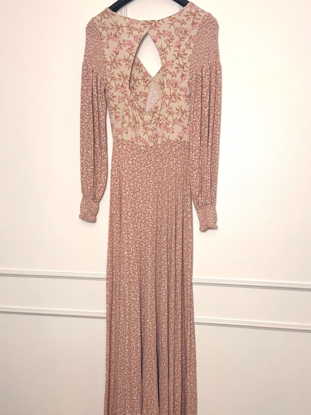 Free People Pink Love Story Maxi Dress Medium Romantic Dreamy - Picture 13 of 14